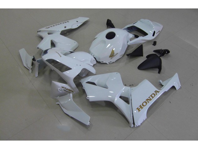 Branco Ouro Carenagem Moto Honda CBR 600RR 2003-2004 Branco Ouro Carenagem Moto Honda CBR 600RR 2003-2004