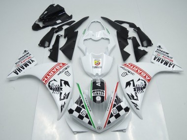 Branco Preto Abrath Carenagem Moto Yamaha R1 2012-2014