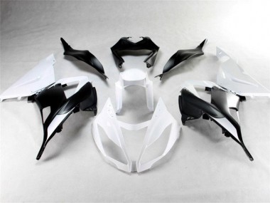 Branco Preto Abs Moto Plásticos Kawasaki ZX6R 2013-2018