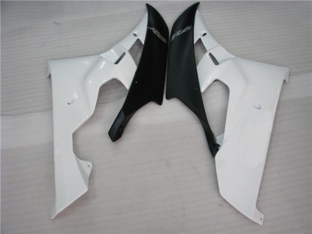 Branco Preto Abs Motocicleta Plásticos Yamaha R6 2006-2007 Branco Preto Abs Motocicleta Plásticos Yamaha R6 2006-2007