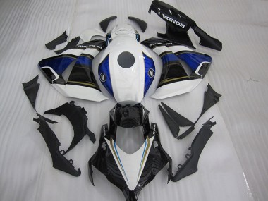 Branco Preto Azul Carenagem Moto Honda CBR 1000RR 2008-2011