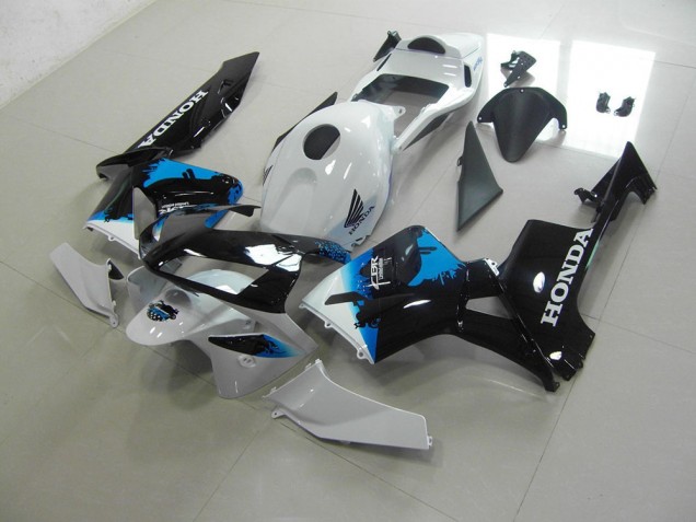 Branco Preto Azul Kits Carenagem Moto Honda CBR 600RR 2003-2004 Branco Preto Azul Kits Carenagem Moto Honda CBR 600RR 2003-2004