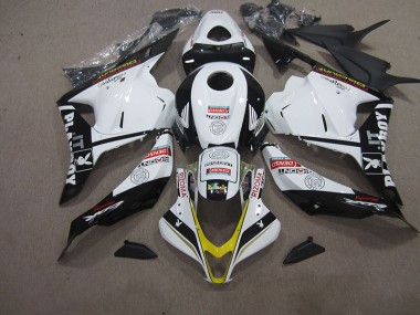 Branco Preto DENSO RIZOMA Carenagem Moto Honda CBR 600RR 2009-2012