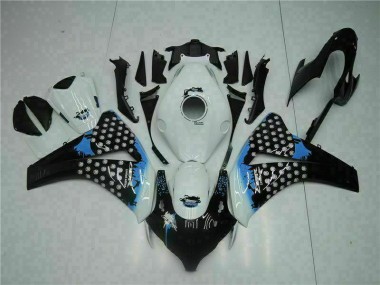 Branco Preto Injeção Kit Carenagem Moto Honda CBR 1000RR 2008-2011
