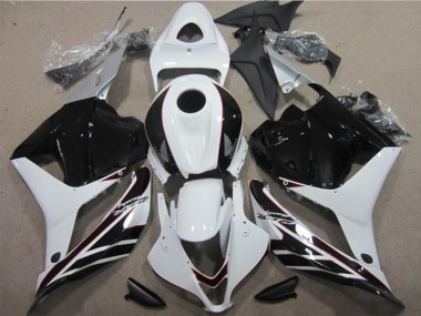 Branco Preto Kit Completo Carenagem Moto Honda CBR 600RR 2009-2012