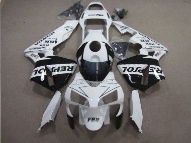 Branco Preto Repsol Carenagem Moto Honda CBR 600RR 2003-2004