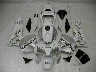Branco Repsol Injeção Kit Carenagem Honda CBR 600RR 2003-2004