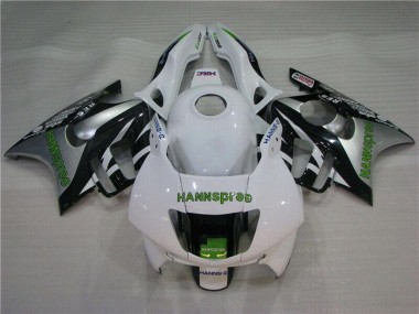 Branco Verde Hannspree Carenagem Moto Honda CBR 600 F3 1995-1998