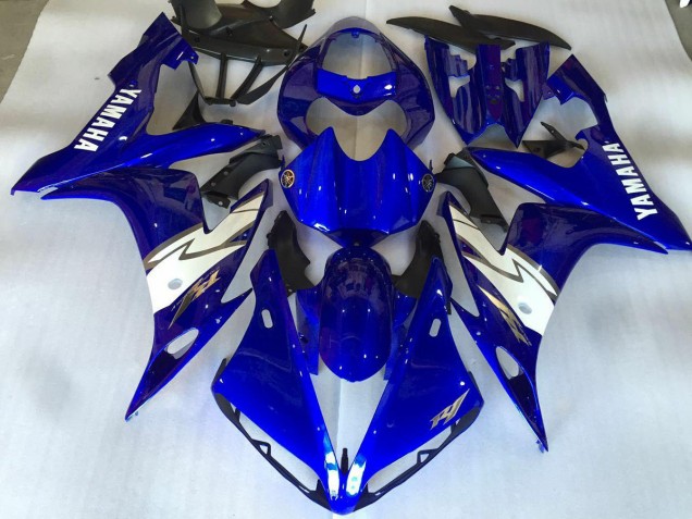 Brilhante Azul Branco Carenagem Moto Yamaha R1 2007-2008 Brilhante Azul Branco Carenagem Moto Yamaha R1 2007-2008