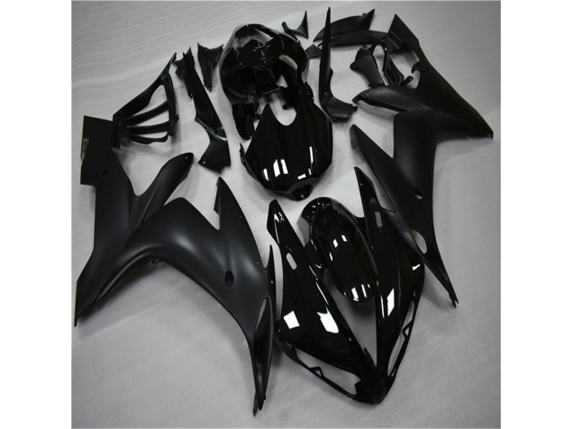 Brilhante Preto Fosco Carenagem Moto Yamaha R1 2007-2008 Brilhante Preto Fosco Carenagem Moto Yamaha R1 2007-2008