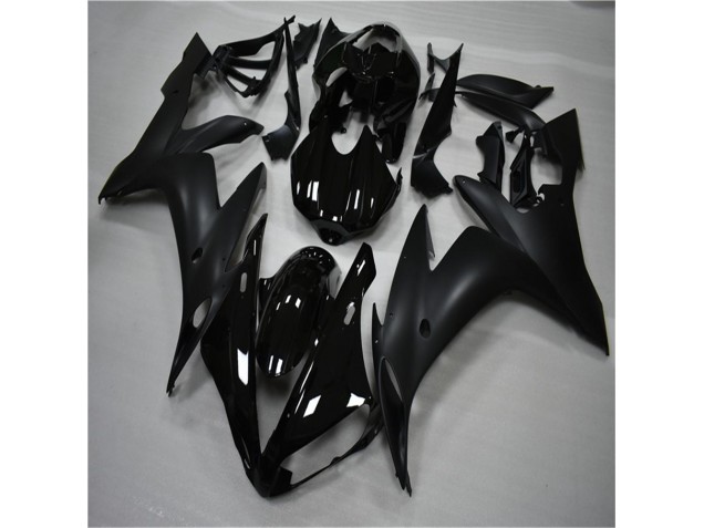 Brilhante Preto Fosco Carenagem Moto Yamaha R1 2007-2008 Brilhante Preto Fosco Carenagem Moto Yamaha R1 2007-2008