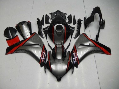 Cinzento Vermelho Preto Carenagem Moto Honda CBR 1000RR 2008-2011