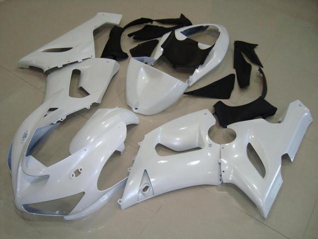Dark Branco Pérola Carenagem Moto Kawasaki ZX6R 2005-2006 Dark Branco Pérola Carenagem Moto Kawasaki ZX6R 2005-2006