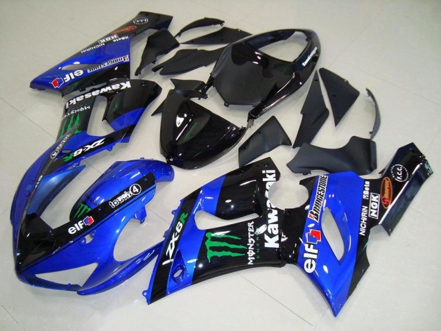 Doce Azul Monster Carenagem Moto Kawasaki ZX6R 2005-2006 Doce Azul Monster Carenagem Moto Kawasaki ZX6R 2005-2006