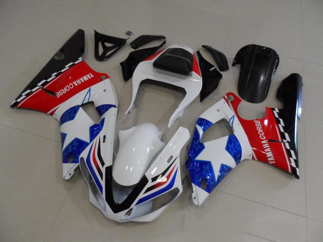 Estrela Bandeira Carenagem Moto Yamaha R1 2000-2001 Estrela Bandeira Carenagem Moto Yamaha R1 2000-2001