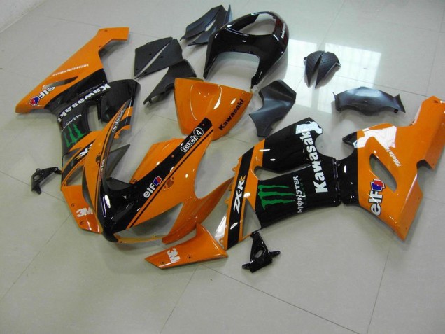 Laranja Monster Carenagem Moto Kawasaki ZX6R 2005-2006 Laranja Monster Carenagem Moto Kawasaki ZX6R 2005-2006