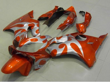 Laranja Prata Carenagem Moto Honda CBR 600 F4i 2004-2007