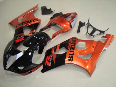 Laranja & Preto Carenagem Moto Suzuki GSXR 1000 K3 2003-2004
