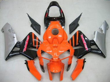 Laranja Preto Moto Plástico Honda CBR 600RR 2005-2006
