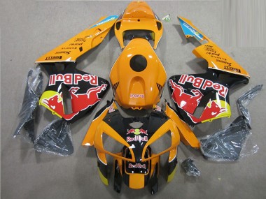 Laranja Preto Red Bull Carenagem Moto Honda CBR 600RR 2005-2006