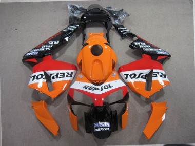 Laranja Preto Repsol Carenagem Moto Honda CBR 600RR 2003-2004
