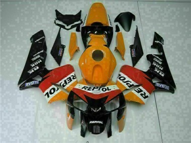 Laranja Preto Repsol Kit Carenagem Moto Honda CBR 600RR 2005-2006