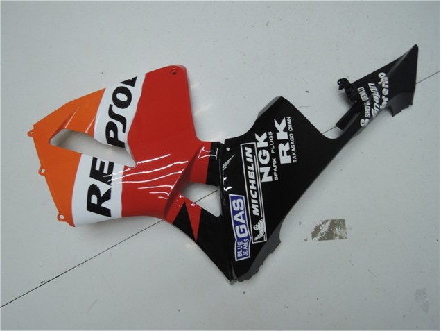 Laranja Vermelho Preto Repsol Carenagem Moto Honda CBR 600RR 2003-2004 Laranja Vermelho Preto Repsol Carenagem Moto Honda CBR 600RR 2003-2004