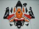 Laranja Vermelho Preto Repsol Carenagem Moto Honda CBR 600RR 2003-2004 Laranja Vermelho Preto Repsol Carenagem Moto Honda CBR 600RR 2003-2004