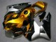 Ouro Prata Preto Carenagem Moto Honda CBR 600RR 2003-2004 Ouro Prata Preto Carenagem Moto Honda CBR 600RR 2003-2004