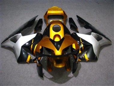 Ouro Prata Preto Carenagem Moto Honda CBR 600RR 2003-2004