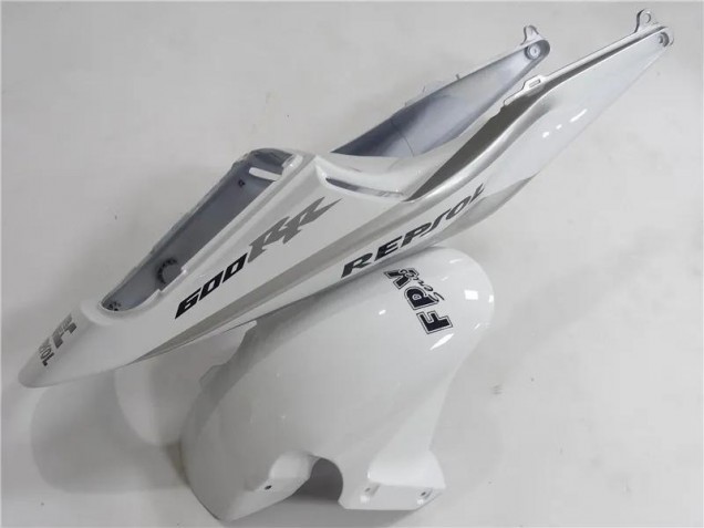 Prata Branco Preto Repsol Carenagem Moto Honda CBR 600RR 2005-2006 Prata Branco Preto Repsol Carenagem Moto Honda CBR 600RR 2005-2006