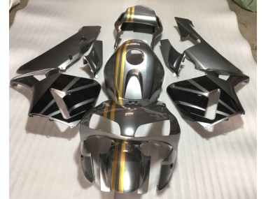 Prata Ouro Preto Carenagem Moto Honda CBR 600RR 2003-2004