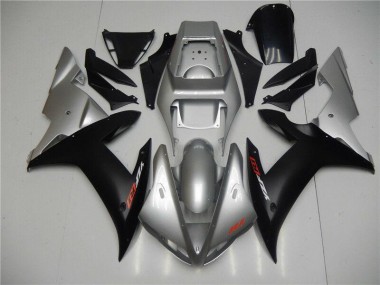 Prata Preto Moto Plásticos Yamaha R1 2002-2003