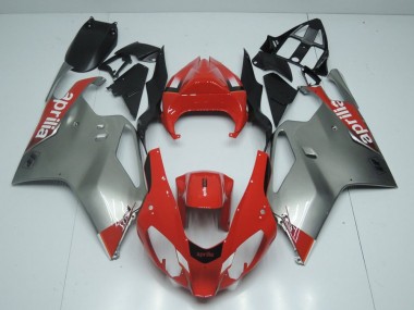 Prata & Vermelho Carenagem Moto Yamaha FJR 1300 2001-2005