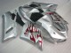 Prata Vermelho Chamas Carenagem Moto Kawasaki ZX6R 2005-2006 Prata Vermelho Chamas Carenagem Moto Kawasaki ZX6R 2005-2006
