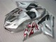 Prata Vermelho Chamas Carenagem Moto Kawasaki ZX6R 2005-2006 Prata Vermelho Chamas Carenagem Moto Kawasaki ZX6R 2005-2006