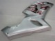 Prata Vermelho Chamas Carenagem Moto Kawasaki ZX6R 2005-2006 Prata Vermelho Chamas Carenagem Moto Kawasaki ZX6R 2005-2006