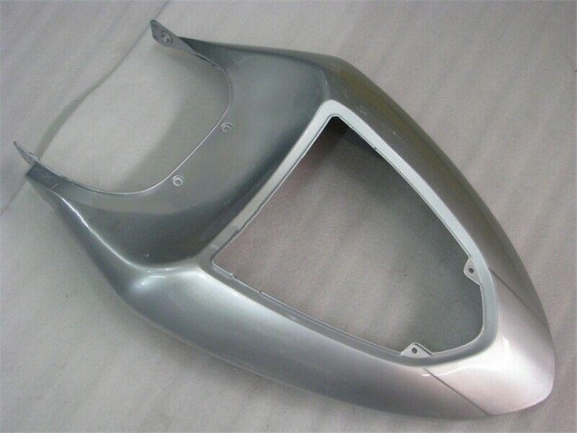 Prata Vermelho Chamas Carenagem Moto Kawasaki ZX6R 2005-2006 Prata Vermelho Chamas Carenagem Moto Kawasaki ZX6R 2005-2006