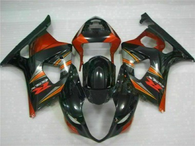 Preto Abs Kits Carenagem Moto Suzuki GSXR 1000 K3 2003-2004