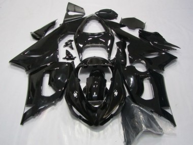 Preto Abs Kits Completos Carenagem Moto Kawasaki ZX6R 2005-2006