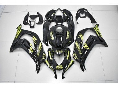 Preto Amarelo Corrida Ninja Carenagem Moto Kawasaki ZX10R 2016-2019