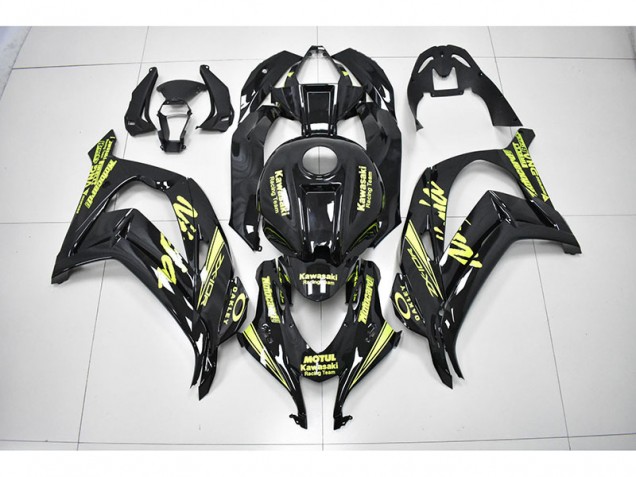 Preto Amarelo Corrida Ninja Carenagem Moto Kawasaki ZX10R 2016-2019 Preto Amarelo Corrida Ninja Carenagem Moto Kawasaki ZX10R 2016-2019