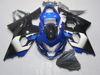 Preto Azul Carenagem Moto Suzuki GSXR 600 K4 2004-2005