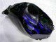 Preto & Azul Chama Carenagem Moto Honda CBR 600RR 2003-2004 Preto & Azul Chama Carenagem Moto Honda CBR 600RR 2003-2004