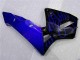 Preto & Azul Chama Carenagem Moto Honda CBR 600RR 2003-2004 Preto & Azul Chama Carenagem Moto Honda CBR 600RR 2003-2004