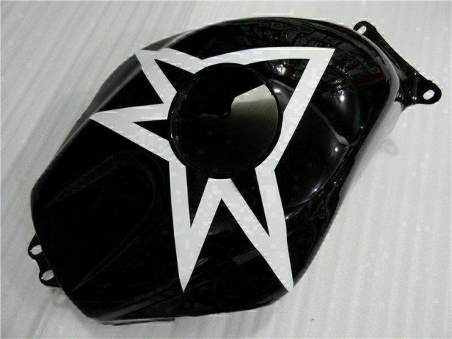 Preto Branco 11 Carenagem Moto Honda CBR 600RR 2003-2004 Preto Branco 11 Carenagem Moto Honda CBR 600RR 2003-2004