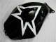 Preto Branco 11 Carenagem Moto Honda CBR 600RR 2003-2004 Preto Branco 11 Carenagem Moto Honda CBR 600RR 2003-2004