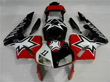 Preto Branco 11 Carenagem Moto Honda CBR 600RR 2003-2004