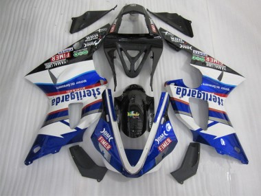 Preto Branco Azul Santander Carenagem Moto Yamaha R1 2000-2001