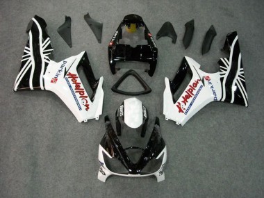 Preto Branco Carenagem Moto Triumph Daytona 675 Triple 2009-2012